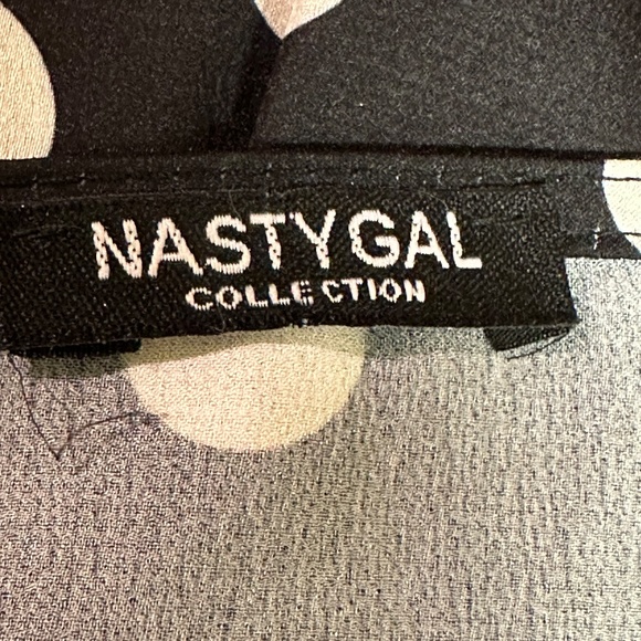 Nasty Gal Black and White Polka Dot Midi Dress - Picture 8 of 9